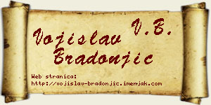 Vojislav Bradonjić vizit kartica